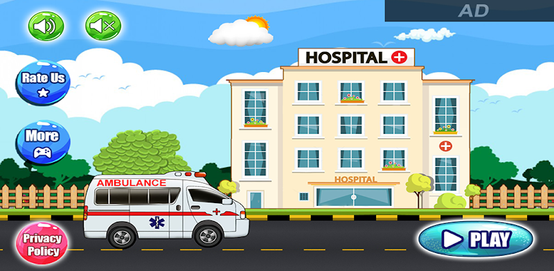 Pretend Hospital Doctor Care Games : My Life Town