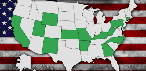 US States Quiz: 50 States Map