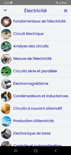 Aperçu de l'application