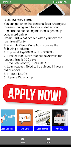 iSente  Loan Guide