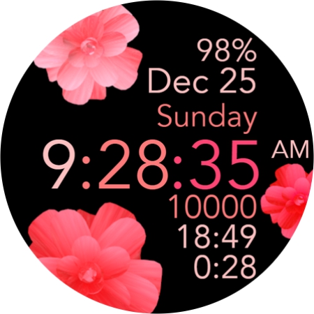 Pink Flowers No Animation