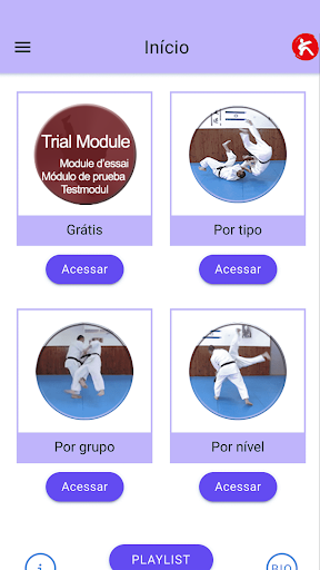 Visualização do aplicativo