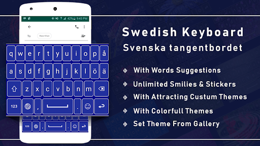 Android application Swedish Language Keyboard App screenshort