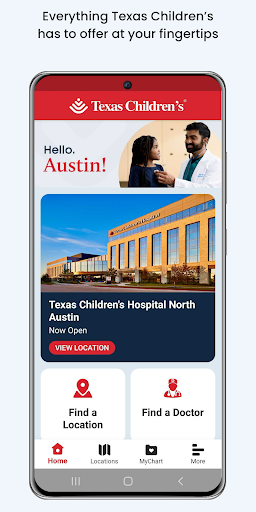 Android application Texas Children’s screenshort