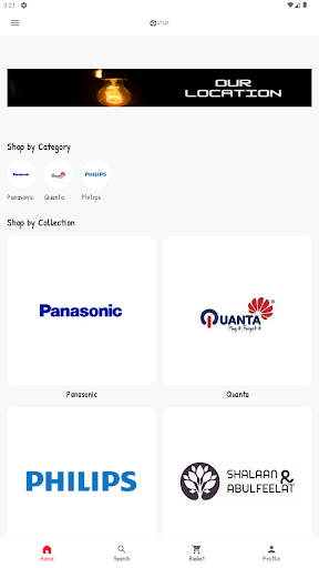 Android application Panasonicjordan screenshort