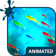 Colored Fishes Animated Keyboard + Live Wallpaper