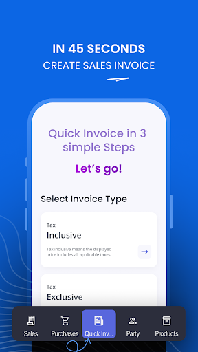 Android application CaptainBiz - GST Billing App screenshort