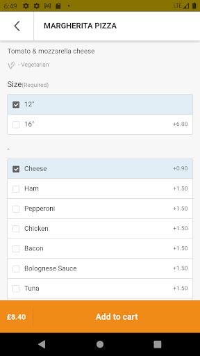 Medici TakeAway Screen 3