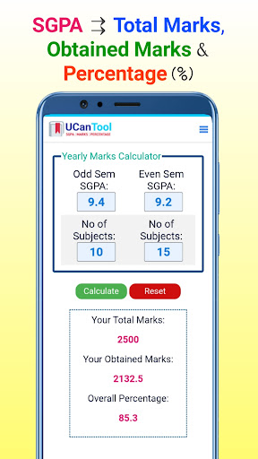 UCanTool - Marks Calculator Screen 3