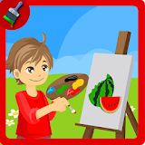 Coloring Fruits Paint icon