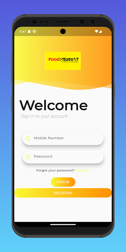 Android application Foodeato screenshort