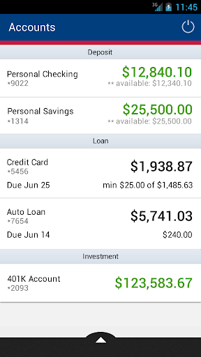Android application CBTx Mobile Banking screenshort