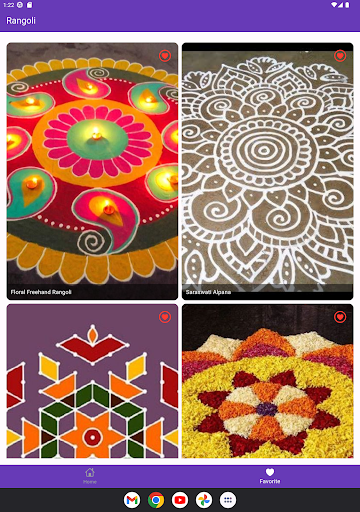 Android application Easy Latest Rangoli Designs screenshort