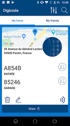 My Digicode Screen 2
