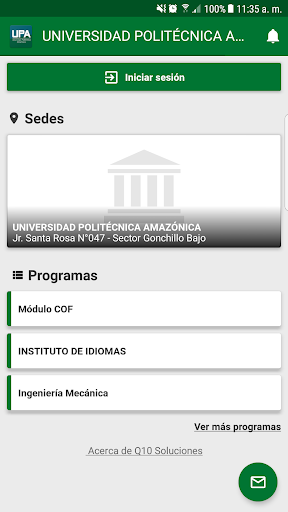 Universidad Politécnica Amazón Screen 2