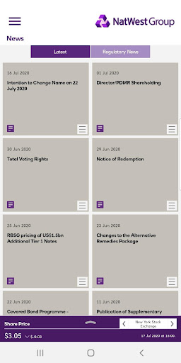 NatWest Investor Relations App screenshot 4