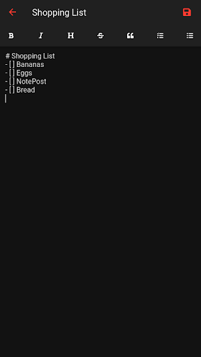 NotePost Screen 3