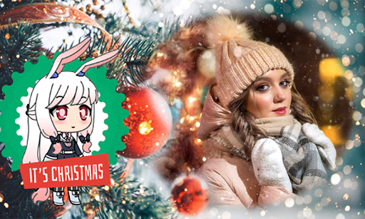 Gacha Christmas Photo Frame Screen 3