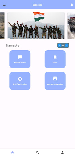 Android application Veterans Connect screenshort