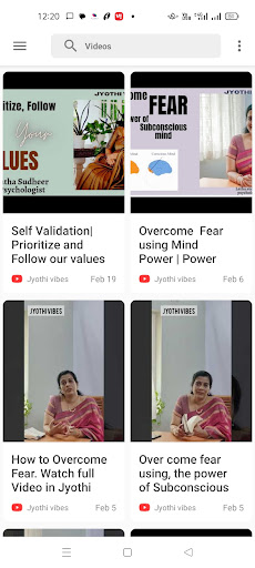 Android application Jyothi Vibes screenshort