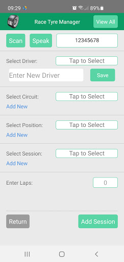 Race Tyre Manager Screen 2