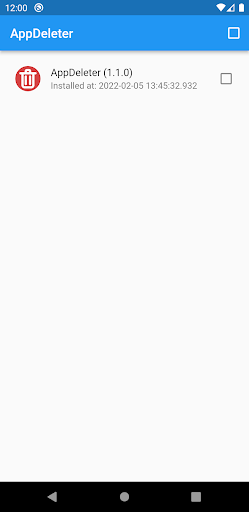 Android application AppDeleter screenshort
