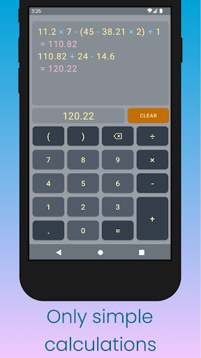 My Calc Screen 2