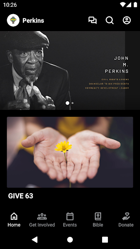 Android application Perkins Foundation screenshort