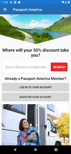 Android application Passport America screenshort