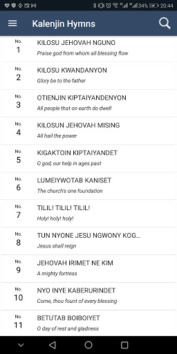 Kalenjin Hymns : Tienwogik Che Screen 2