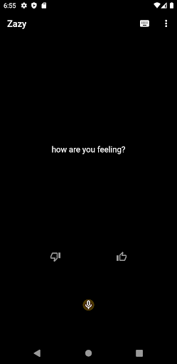 Android application Zazy screenshort