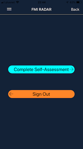 Android application Fatigue RADAR screenshort
