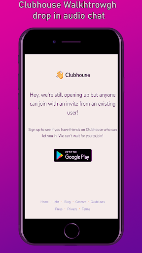 Clubhouse Walkhtrowgh drop in audio chat 2021