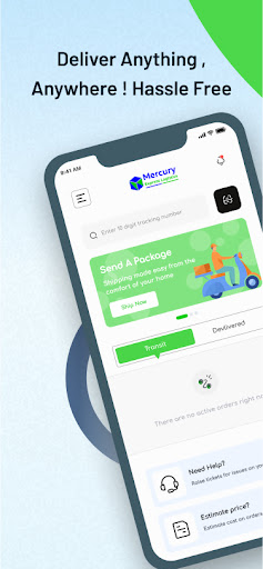 Mercury Express Logistics Screen 2