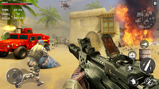Gunship War - Helicopter Games Screen 2