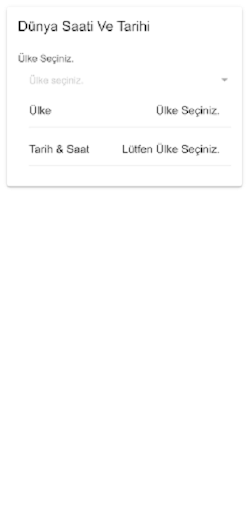 Android application Dünya Saati Ve Tarihi screenshort