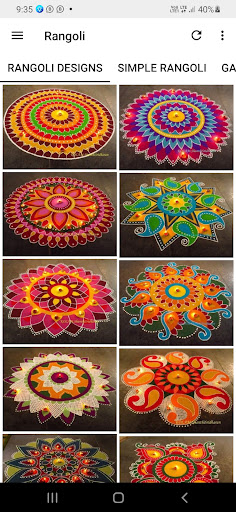Android application 5000+ Latest Rangoli Design screenshort