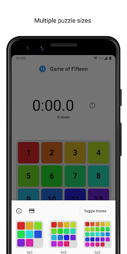 Game of Fifteen: 15 puzzle Screen 2