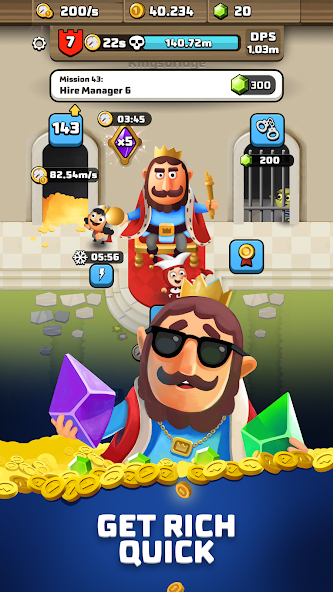 King Royale : Idle Tycoon 2.1.37 APK + Mod (Unlimited money) for Android