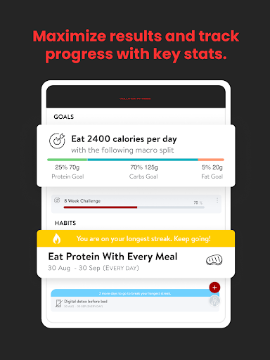 Screenshot of Volution Fitness 365
