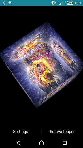 Shani Dev Cube Live Wallpaper Screen 2