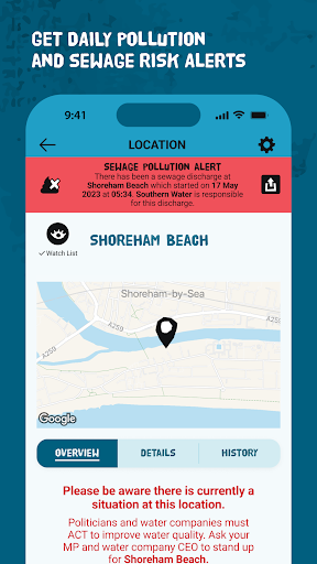 Safer Seas & Rivers Service Screen 2