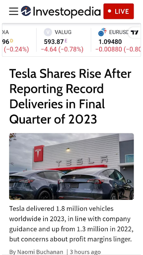Android application Investopedia screenshort