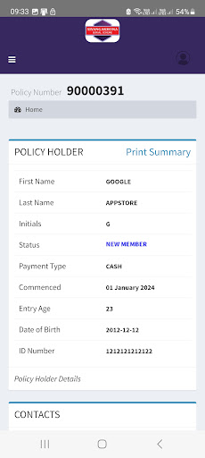 Siyangakhona Member Portal Screen 2