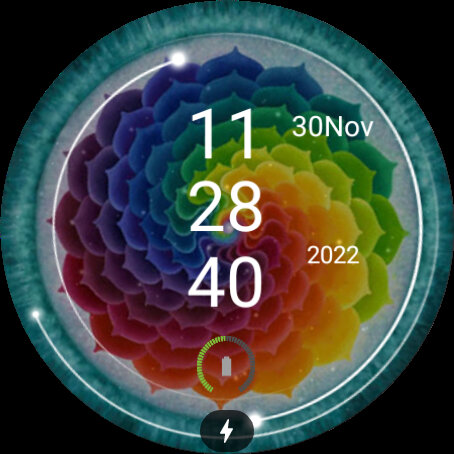 Android application Mandala Animated Color Watch screenshort