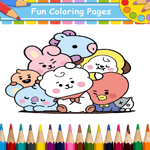 Kpop Kawaii Coloring Book