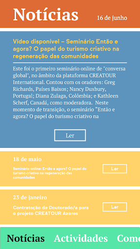 CREATOUR AR - Turismo criativo Screen 2