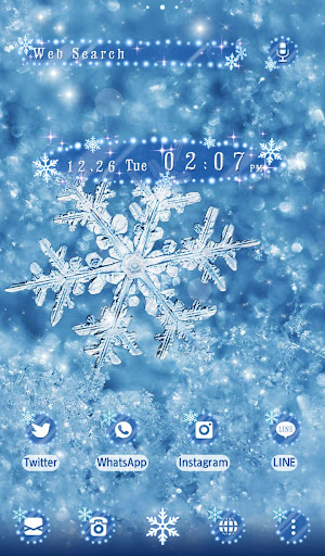 Android application Snowflakes screenshort