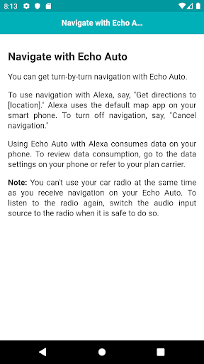User guide for Echo Auto Screen 3