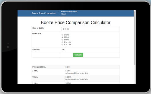 Booze Price Calculator